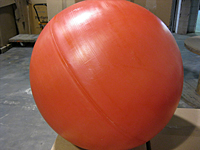 31" PE Hollow Ball, Red